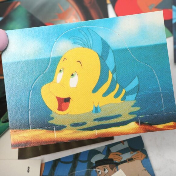 Vintage Disney's The Little Mermaid Trading Cards Pro Set 1991 Ariel Collectable - Picture 7 of 13